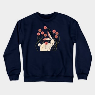 Rabbit and Wildflowers Crewneck Sweatshirt